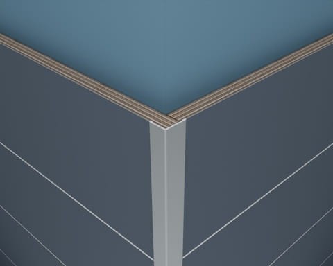 Profil końcowy L mały 2400 15 12mm-ALU