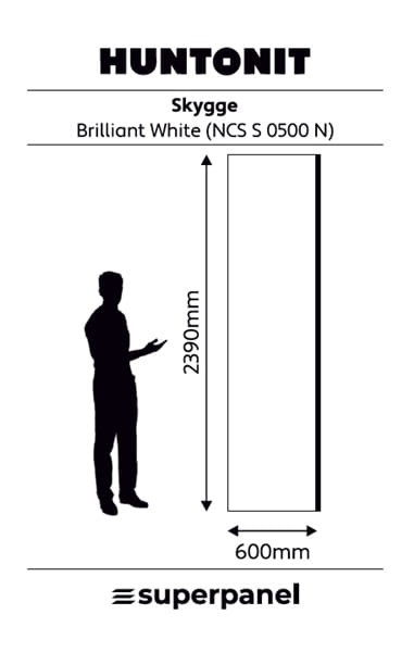 Skygge Brilliant White 239cm